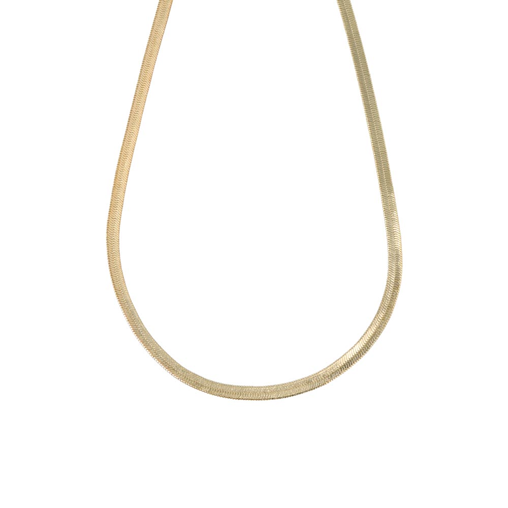 Magnetic Clasp Herringbone Chain Necklace