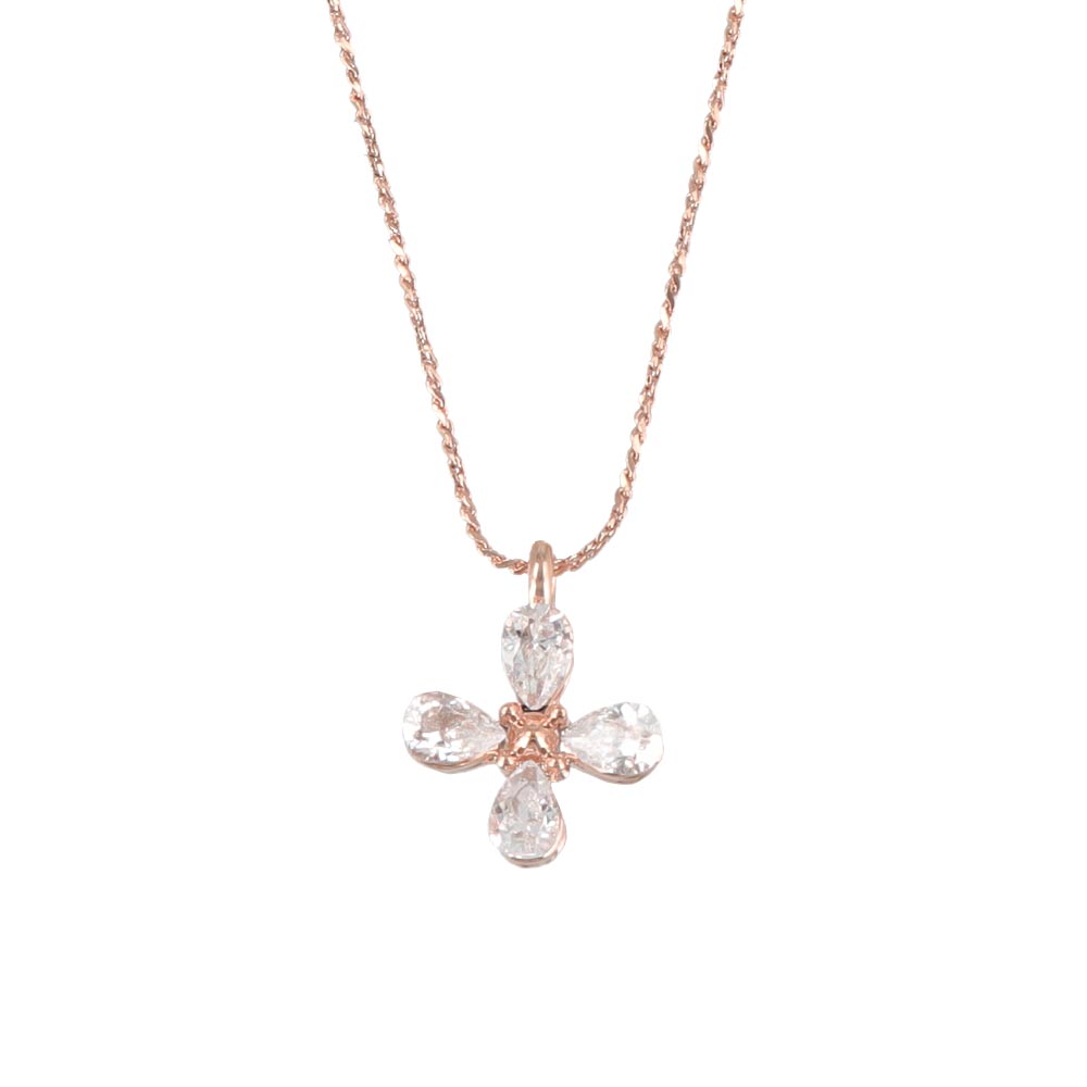 Jeweled Cross Necklace