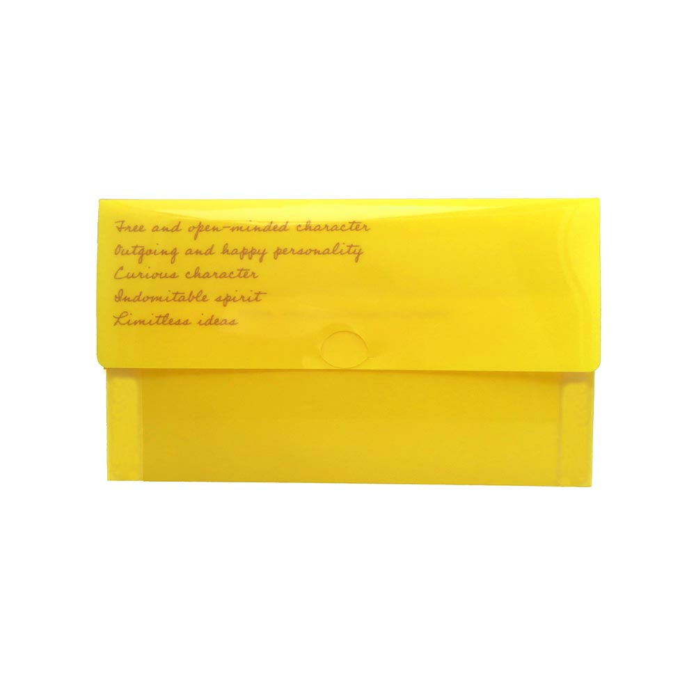 Antibacterial Wide Face Mask Case Yellow