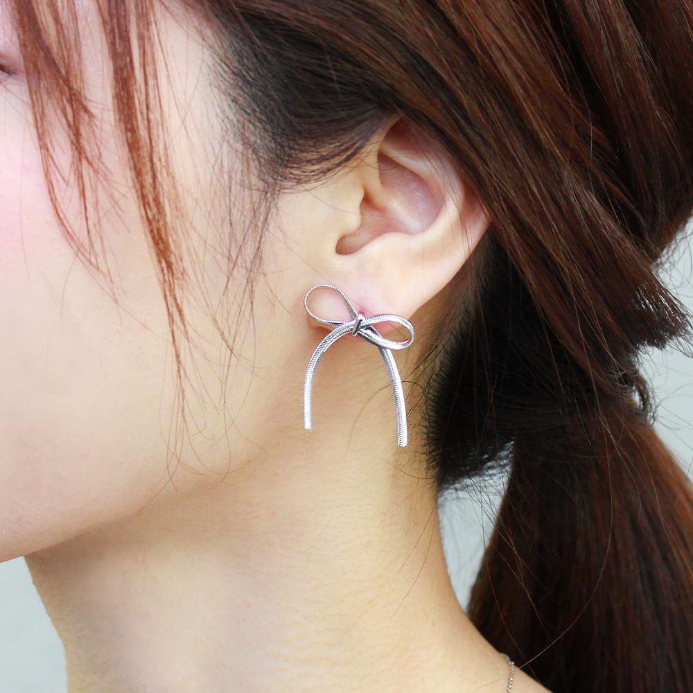Simple Bowknot Earrings
