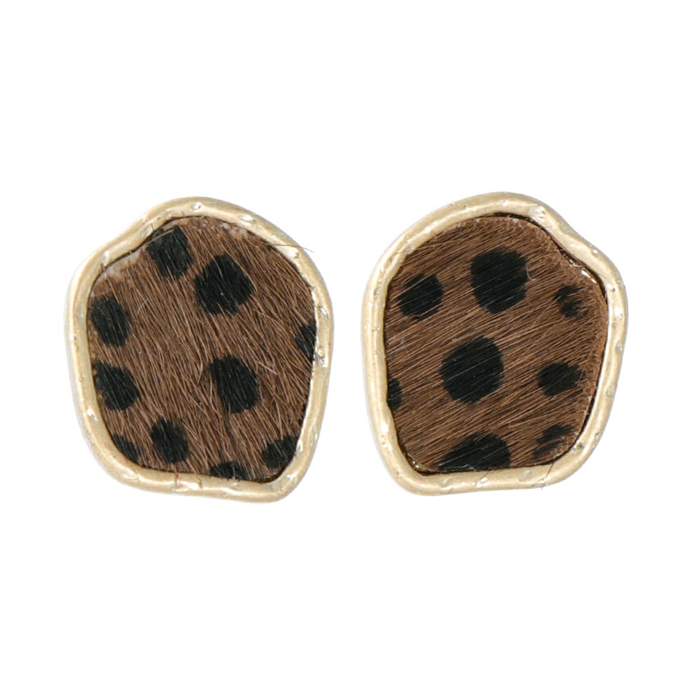Leopard Haircalf Earrings