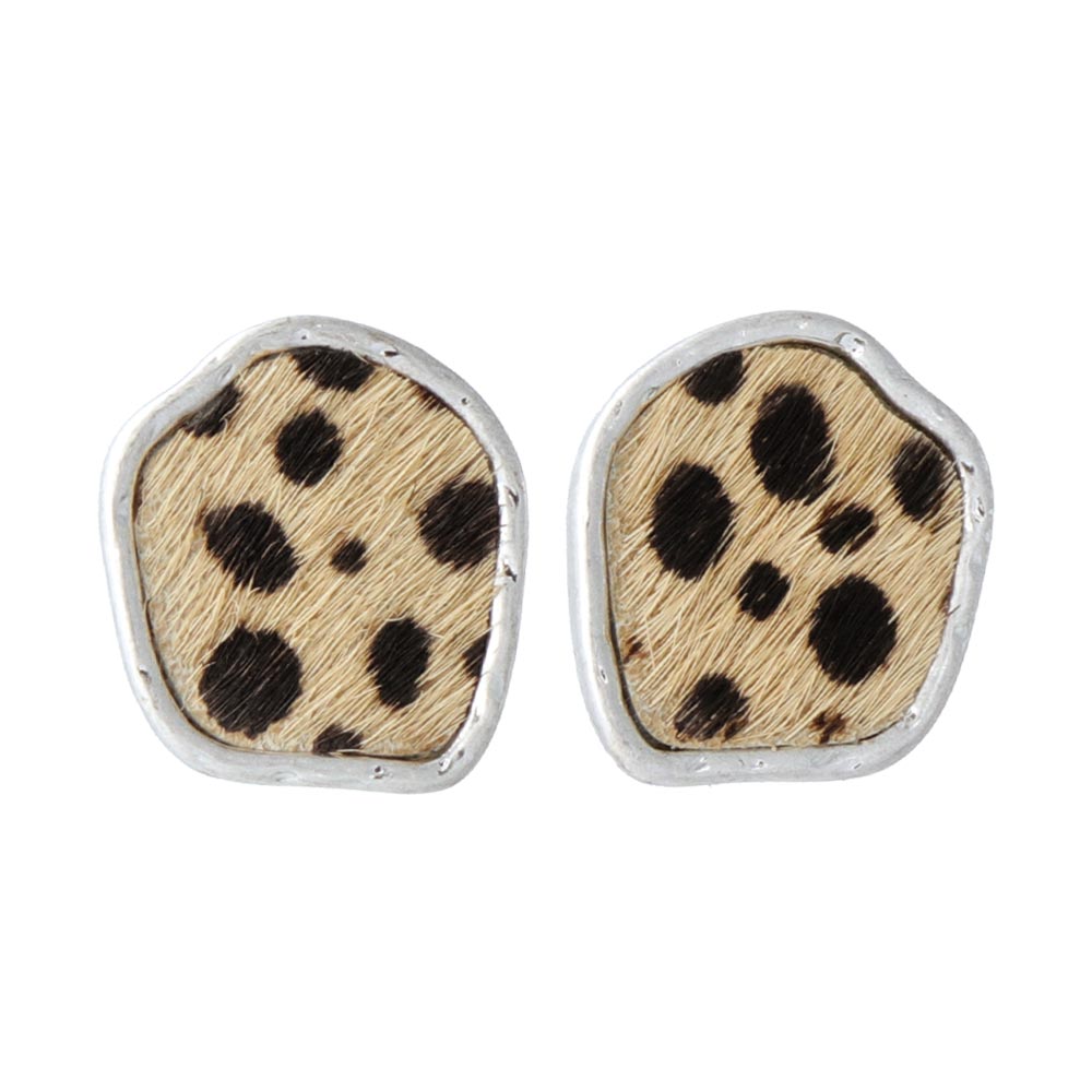 Leopard Haircalf Earrings