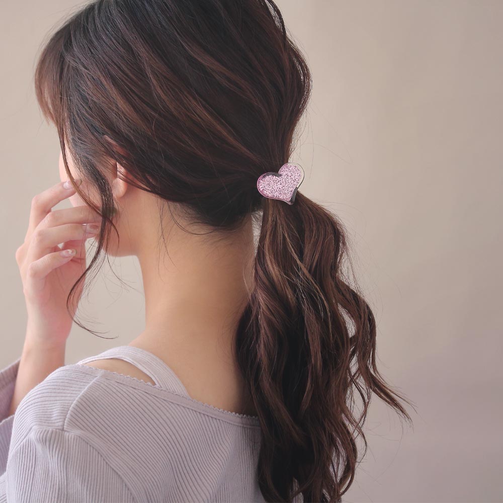 Sparkle Heart Hair Tie