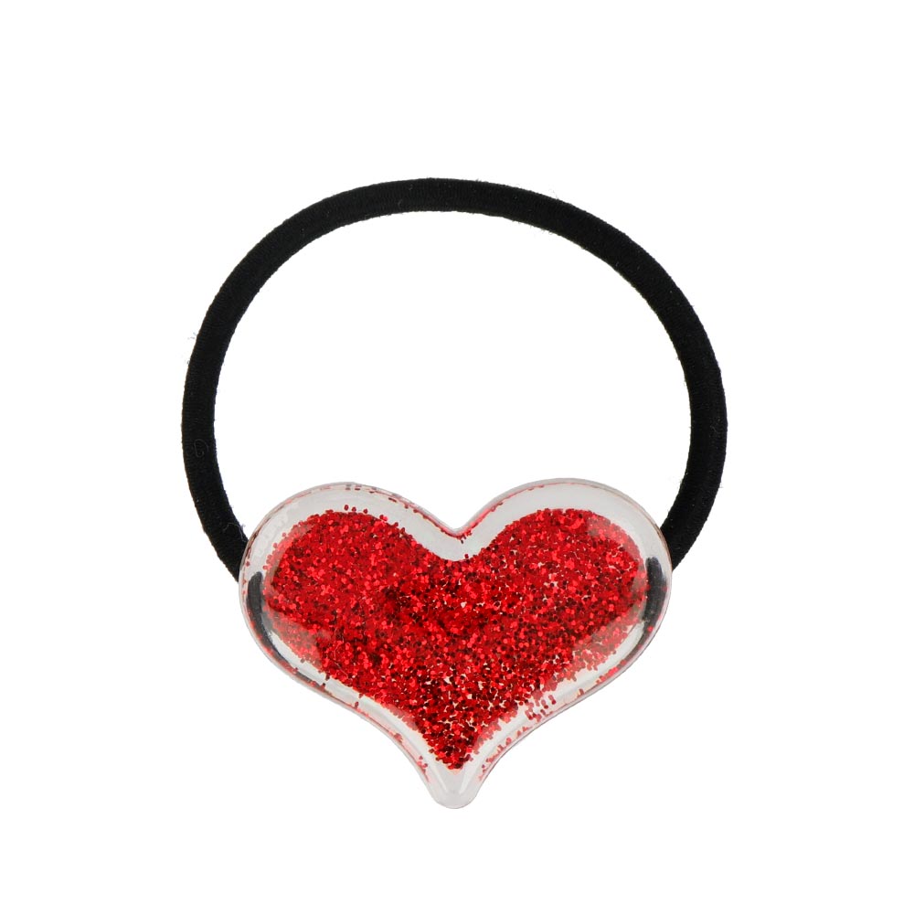 Sparkle Heart Hair Tie