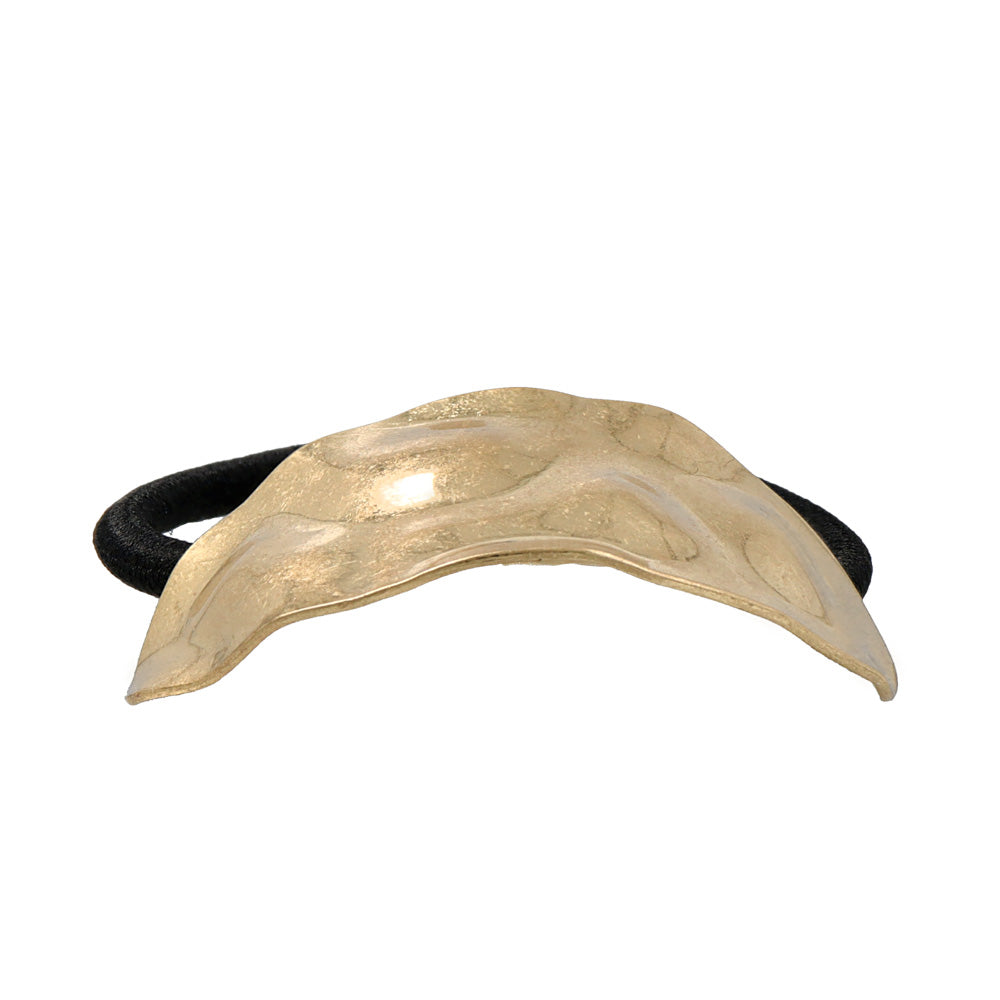 Hammered Oval Arch Hair Tie