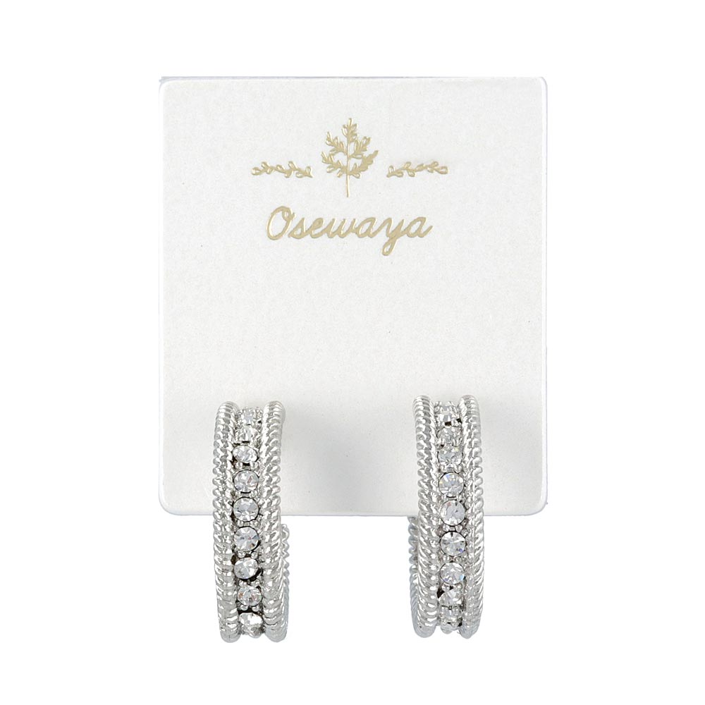 Jeweled Huggie Earrings