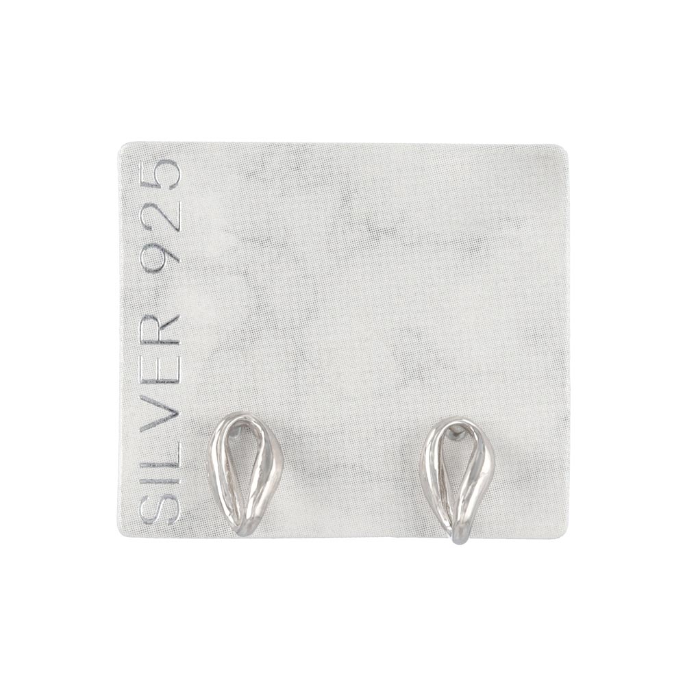 925 Silver Twisted Circle Studs