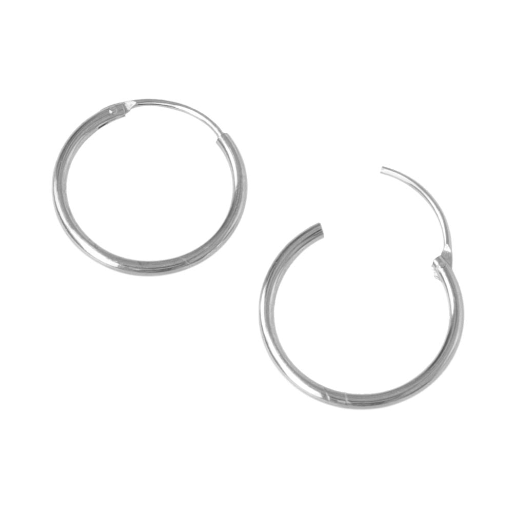925 Silver Classic Hoop Earrings