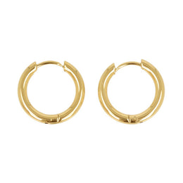 Thick Polished Hoop Earrings - Osewaya