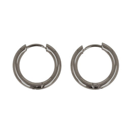 Thick Polished Hoop Earrings - Osewaya