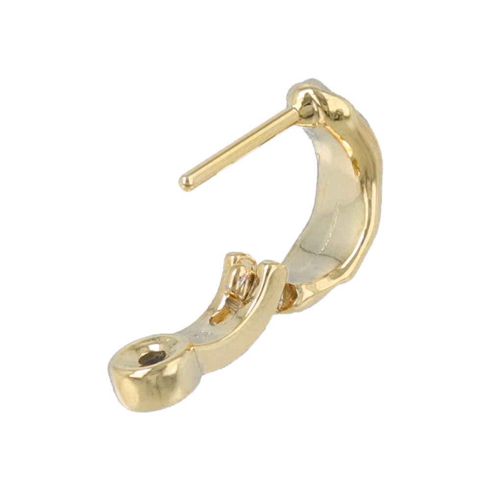 Smooth Touch Crumpled Hoop Earrings