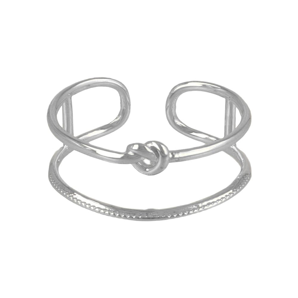 Knot Layered Open Ring