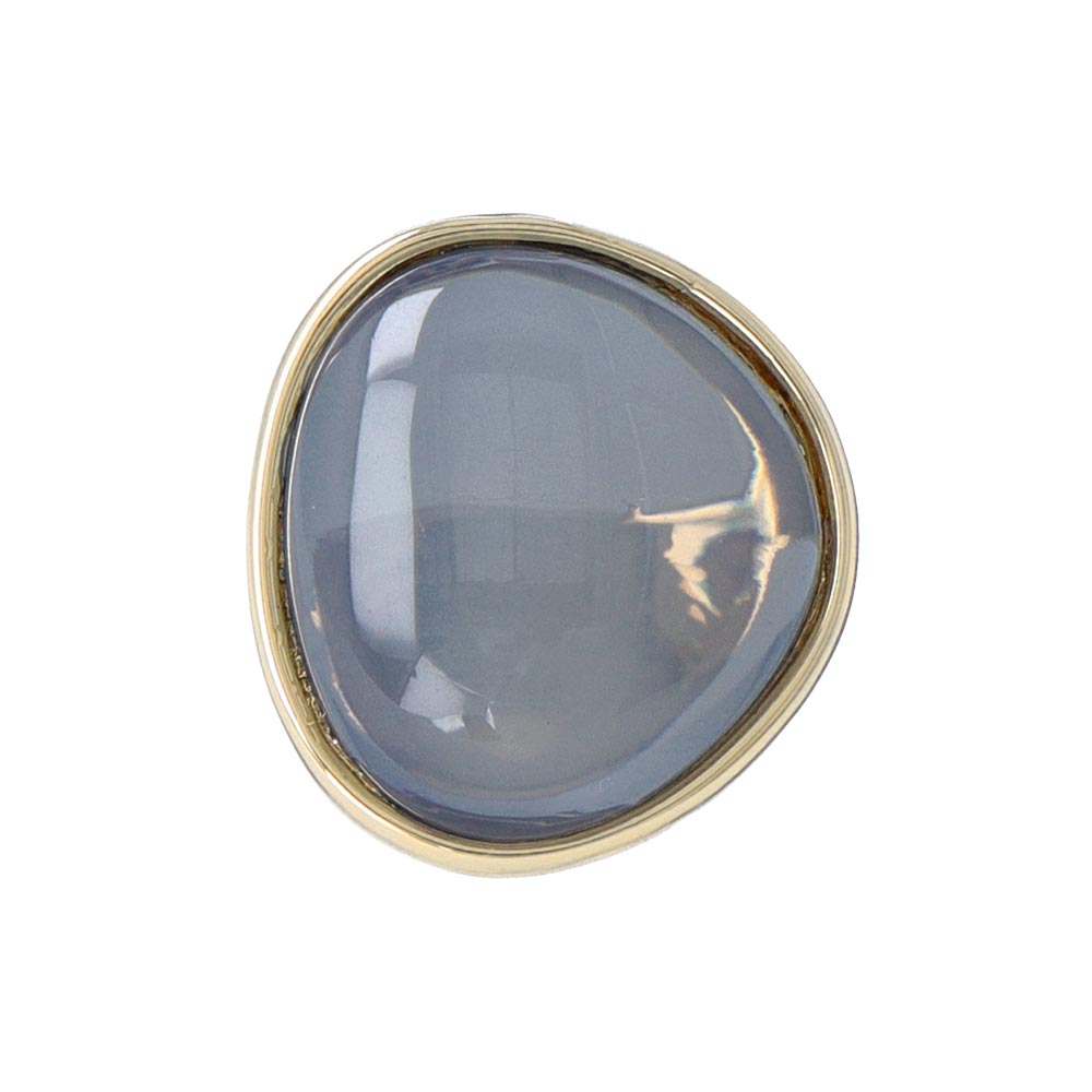 Glossy Round Stone Ring