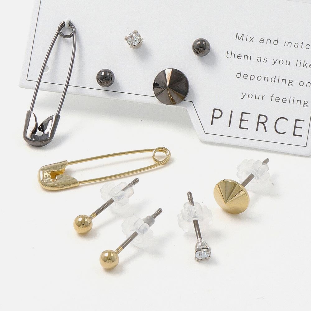 Safety Pin Earring Set