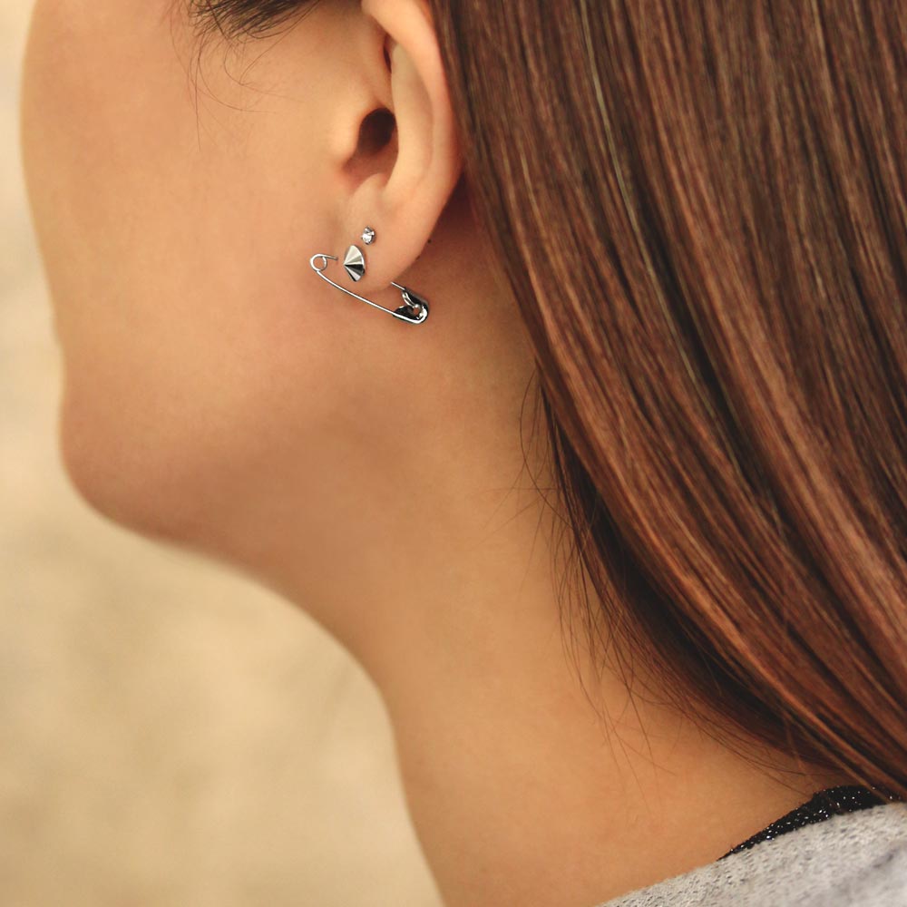 Safety Pin Earring Set