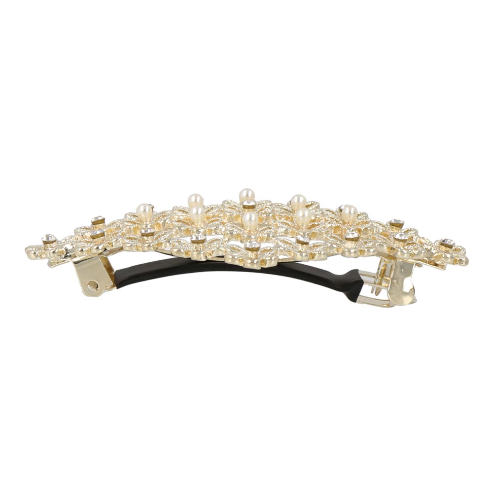 Flower Rhombus Hair Barrette