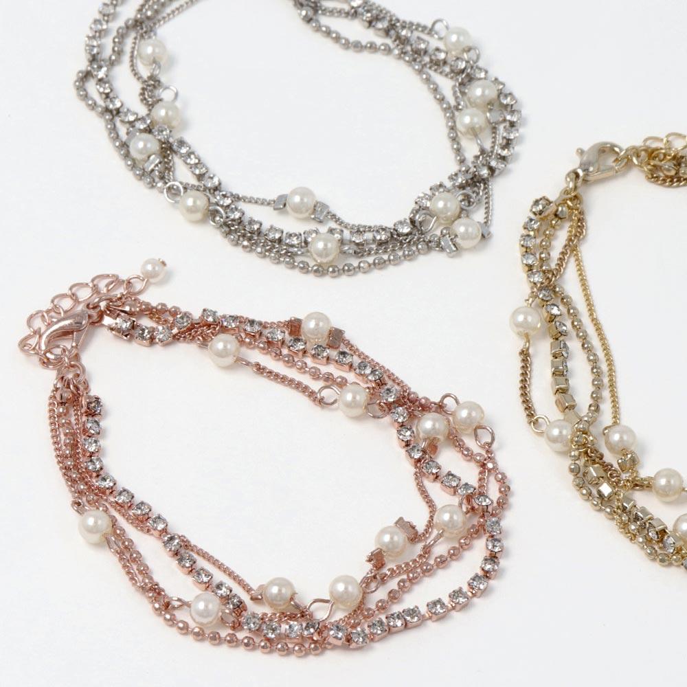 Multi Strand Chain Bracelet - osewaya
