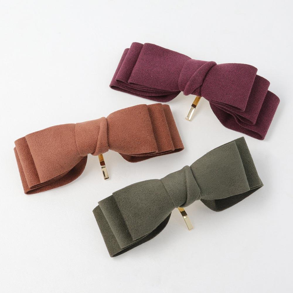 Suede Bow Ponytail Cuff - osewaya