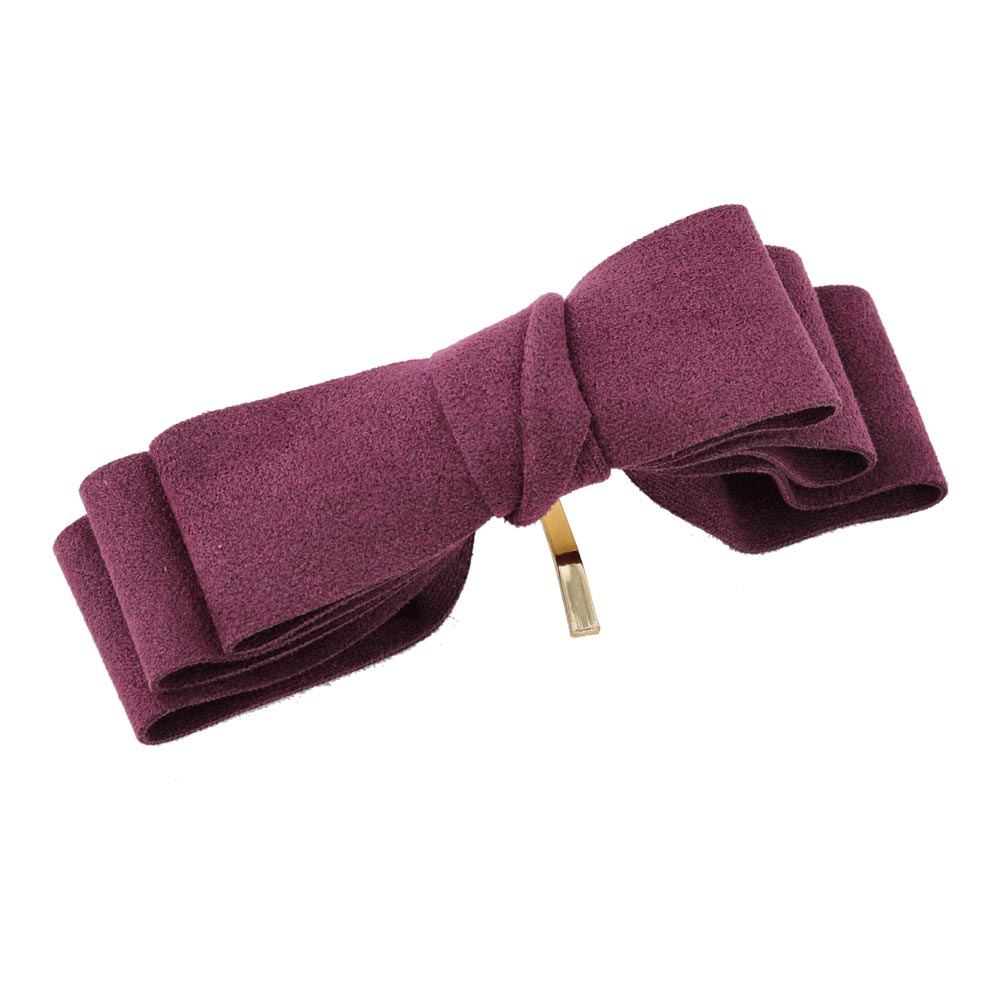 Suede Bow Ponytail Cuff