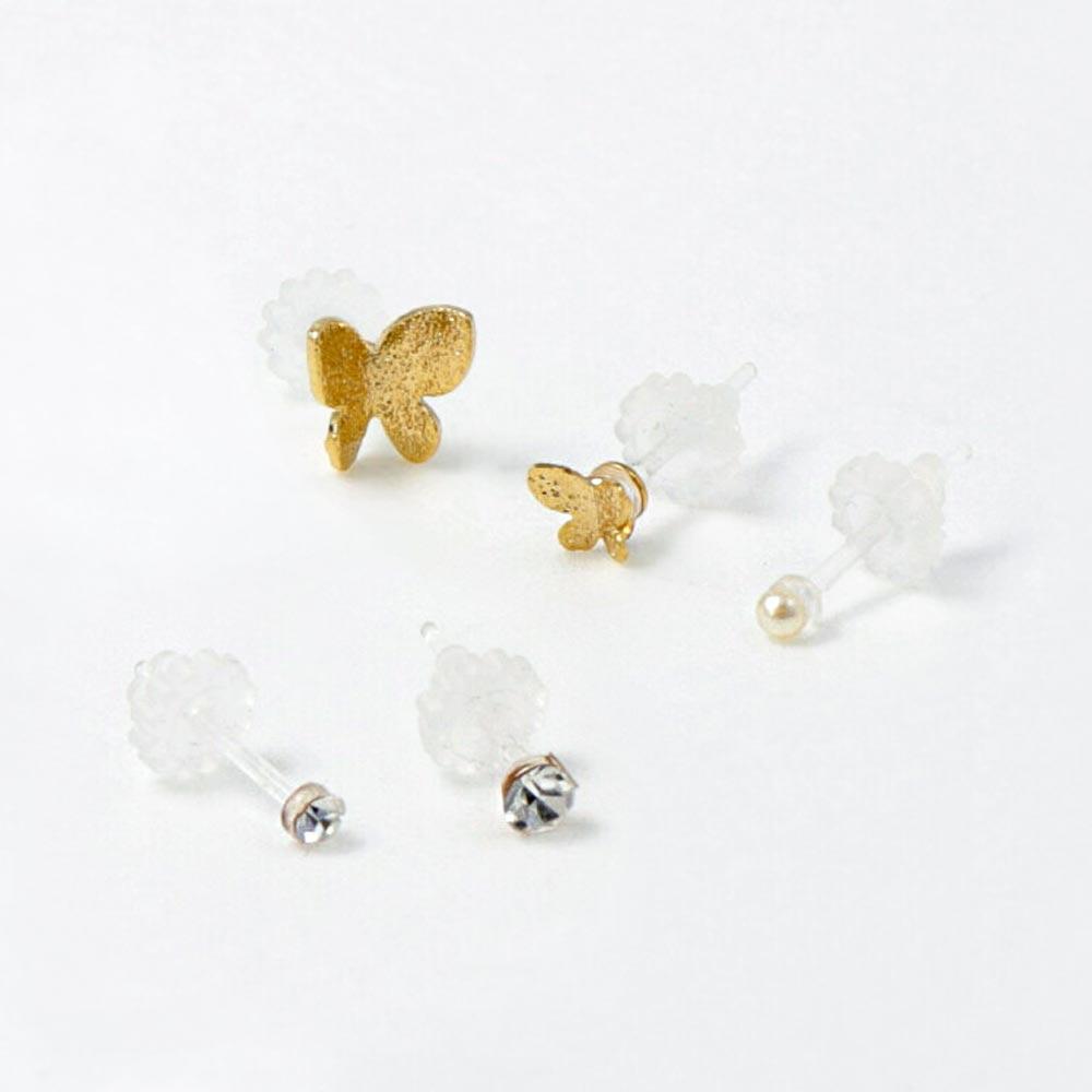 Butterfly Plastic Earring Set - osewaya