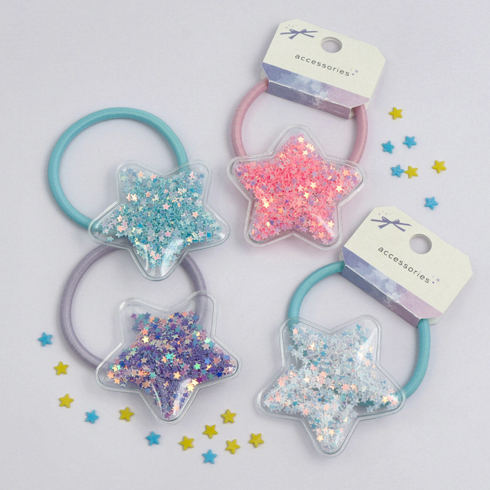 Sparkle Star Shaker Hair Tie - osewaya