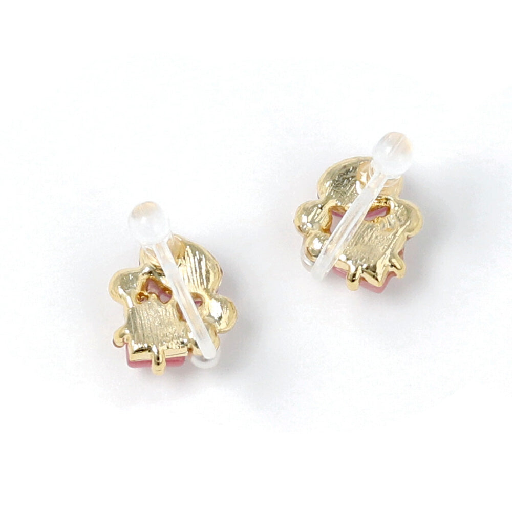 Multi Beaded Invisible Clip On Earrings