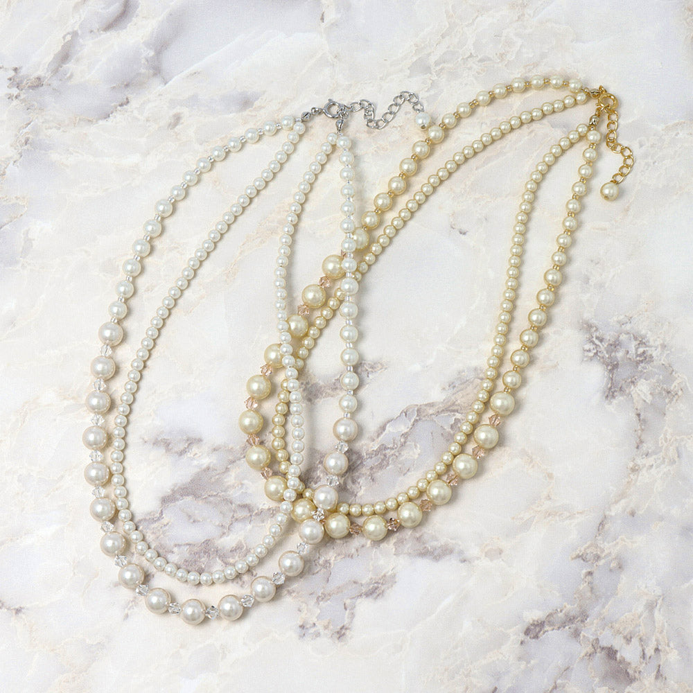 Pearl Double Necklace - osewaya