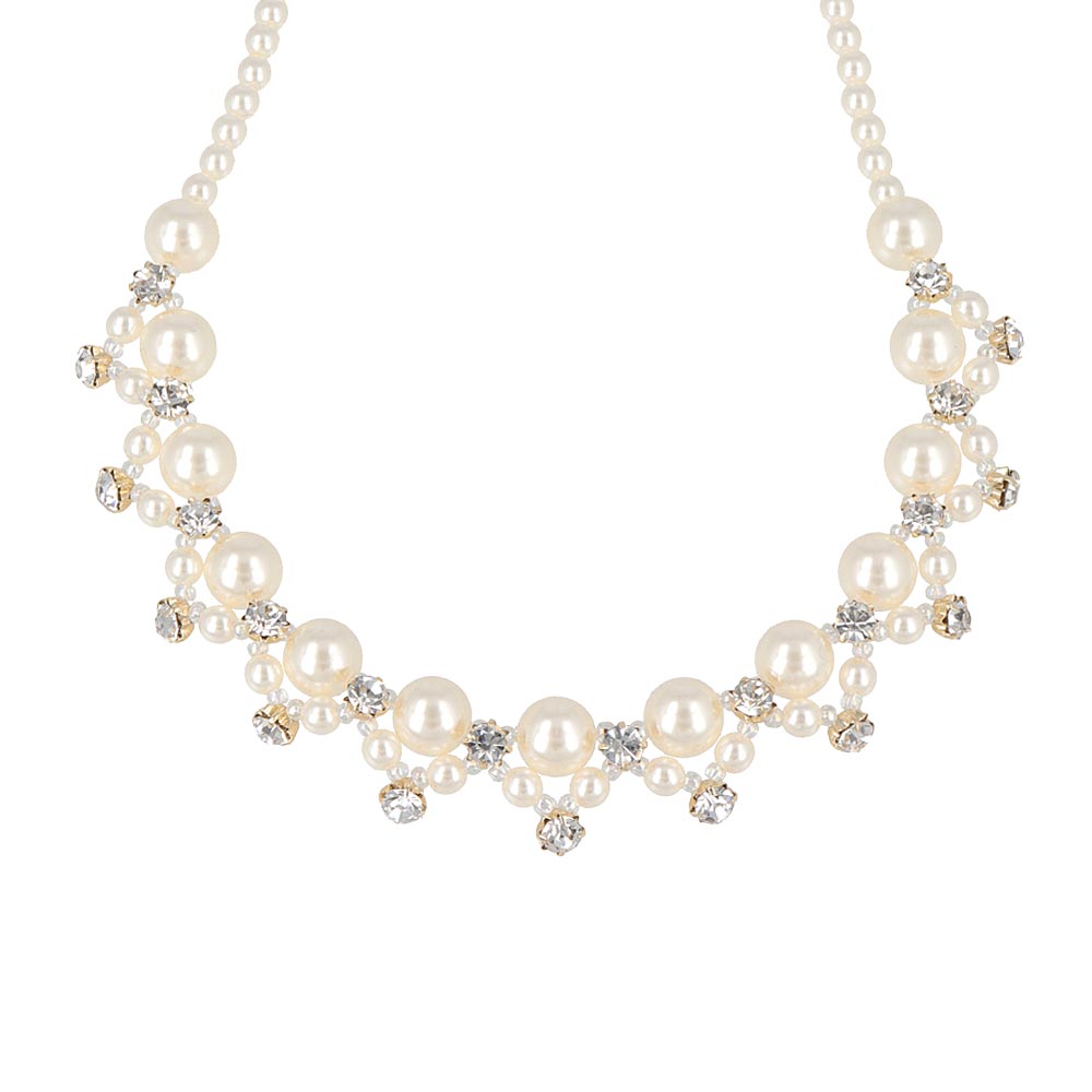 Pearl and Stone Statement Necklace