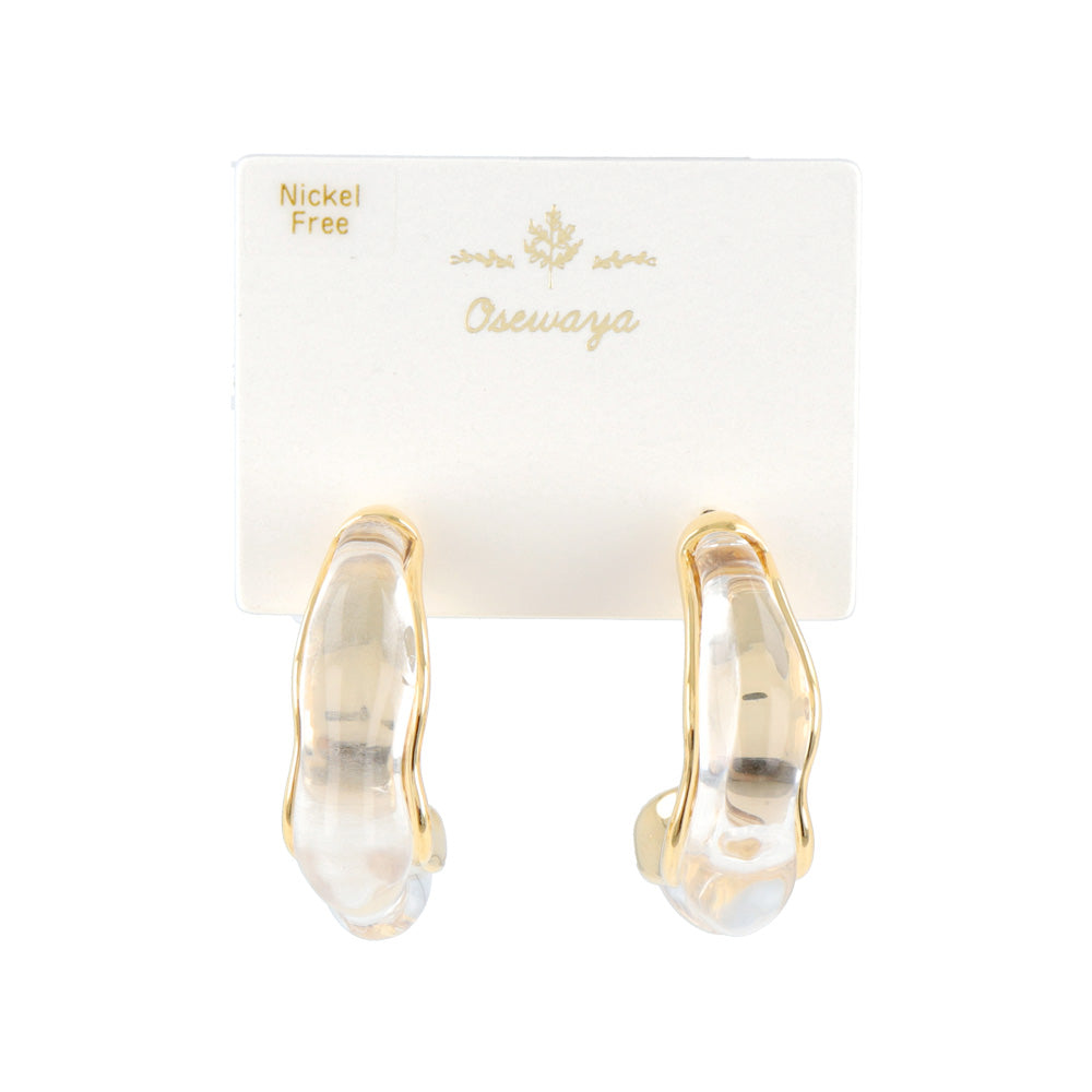 C-Shaped Acrylic Earrings