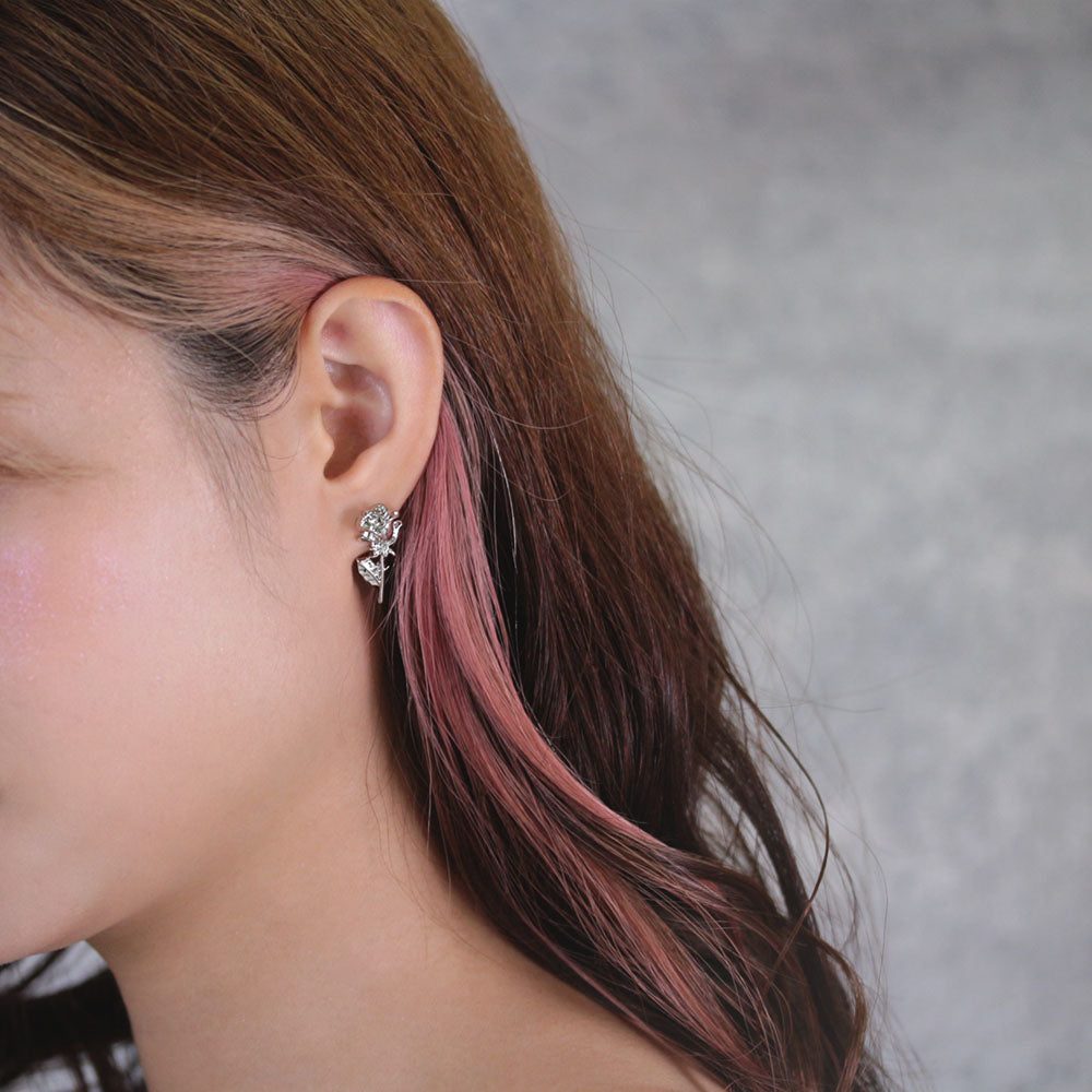 Dainty Rose Stud Earrings