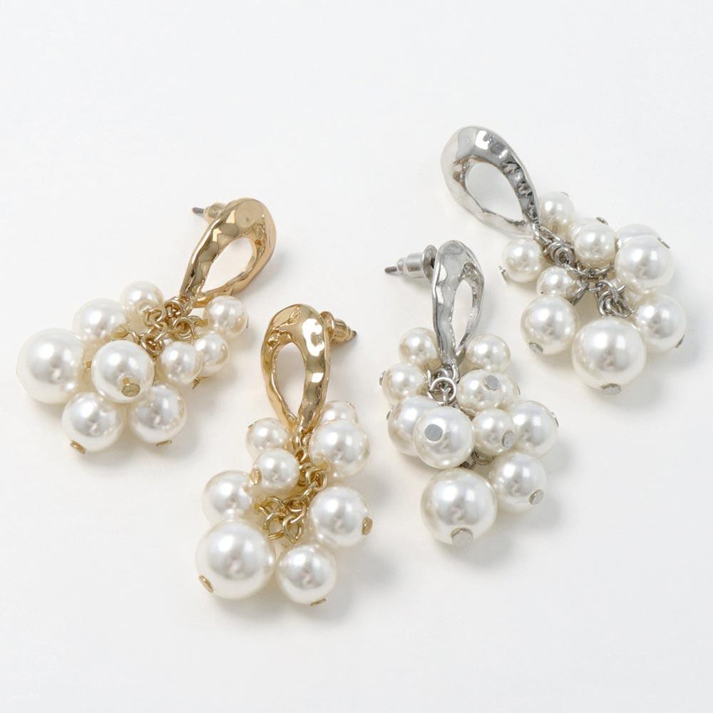Pearl Bunch Drop Earrings