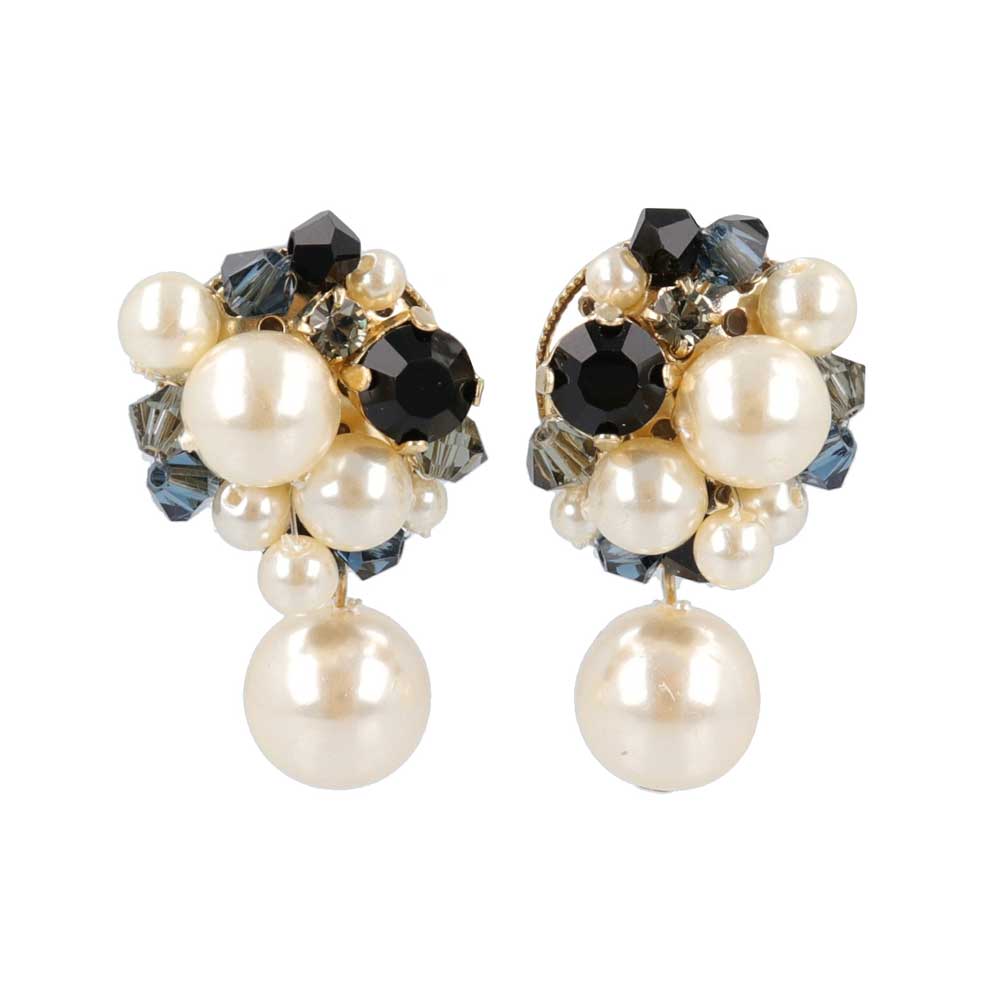 Pearl Jeweled Earrings