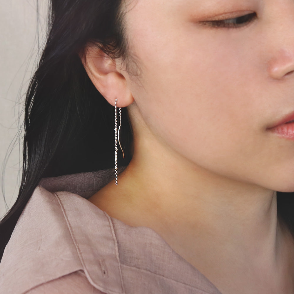 Cable Chain Threader Earrings