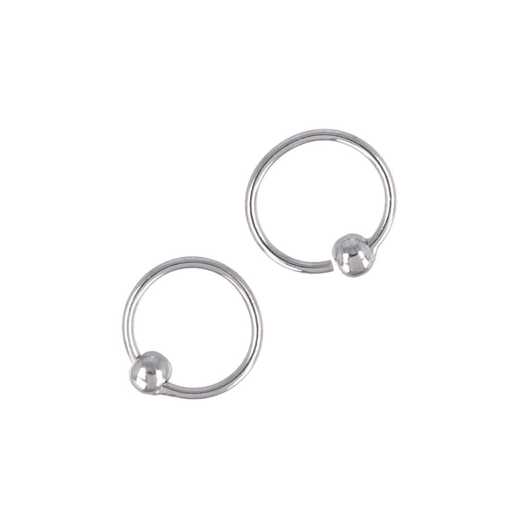 925 Silver 9mm Hoop Earrings