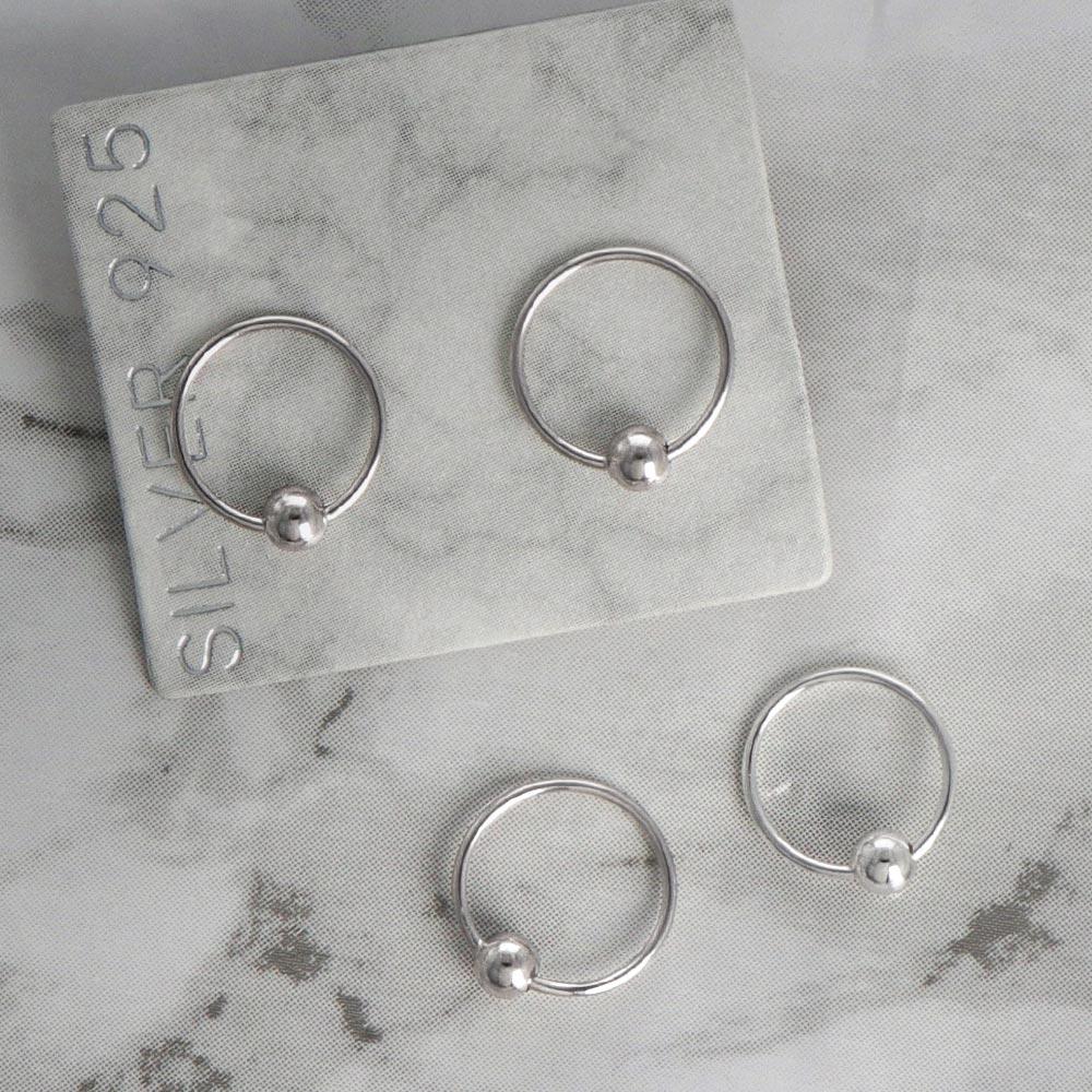 925 Silver 11mm Hoop Earrings - osewaya