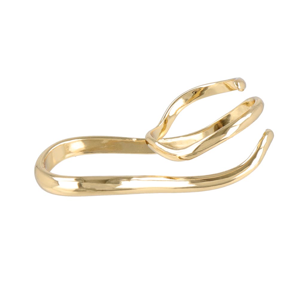 Wavy Two Finger Ring