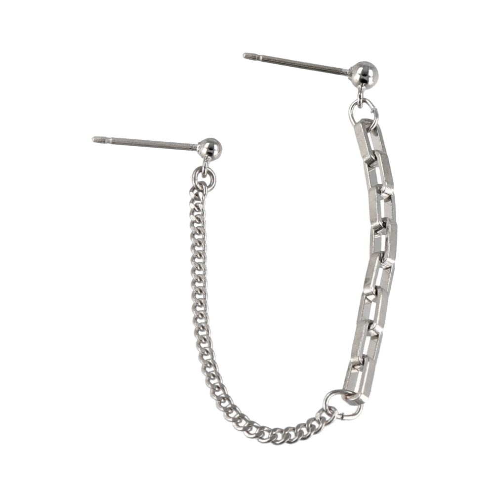 Chain and Hoop Earring Set