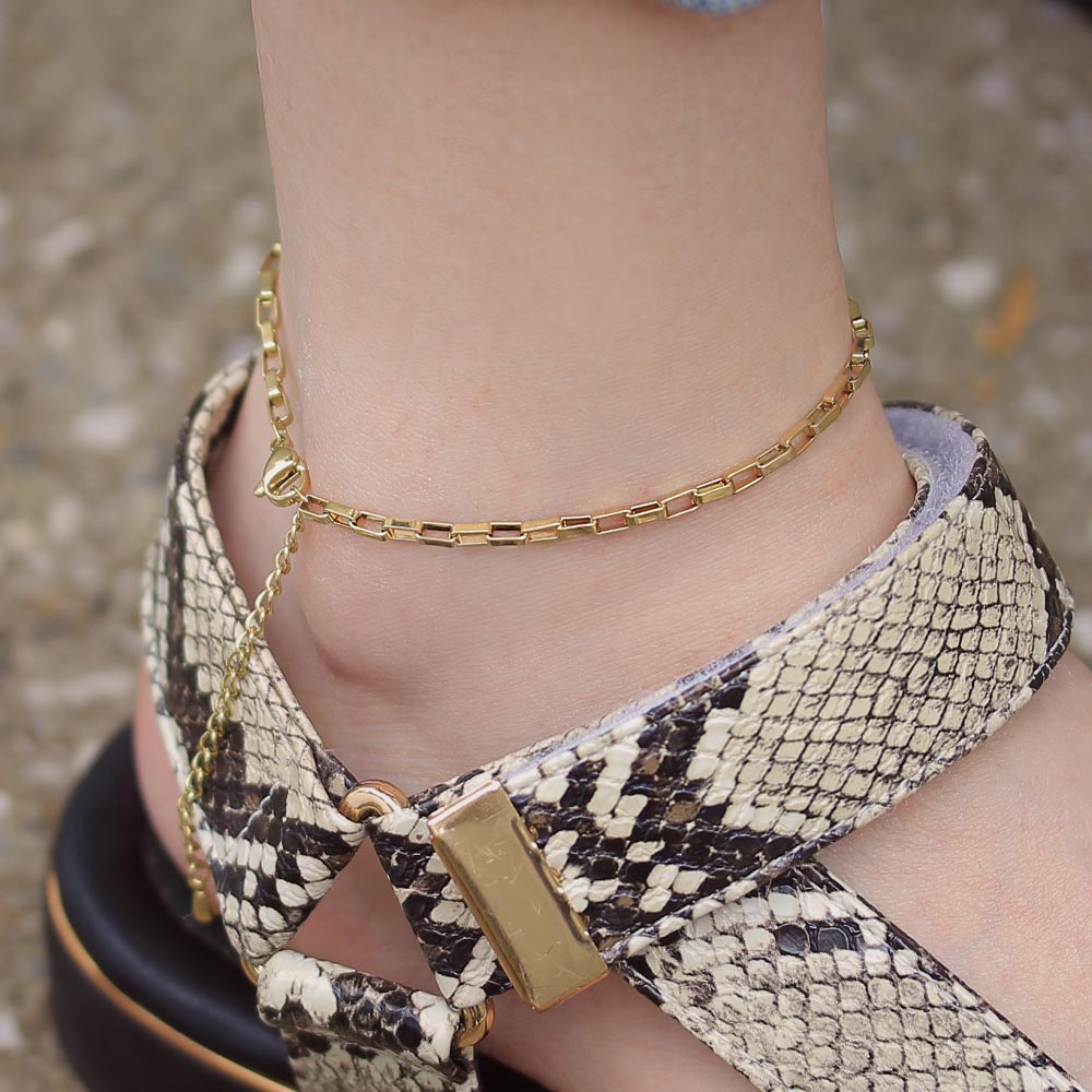 Square Chain Anklet
