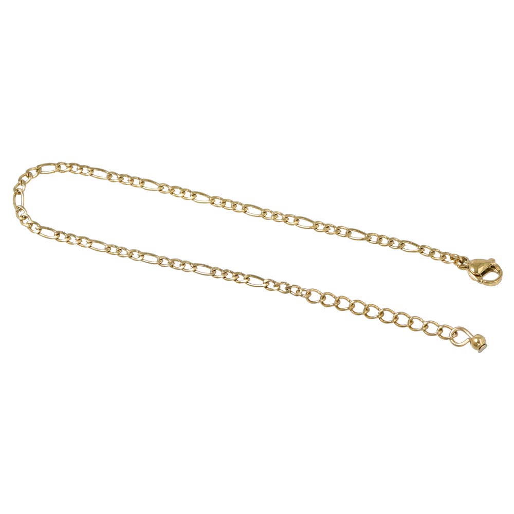 Figaro Chain SS Bracelet