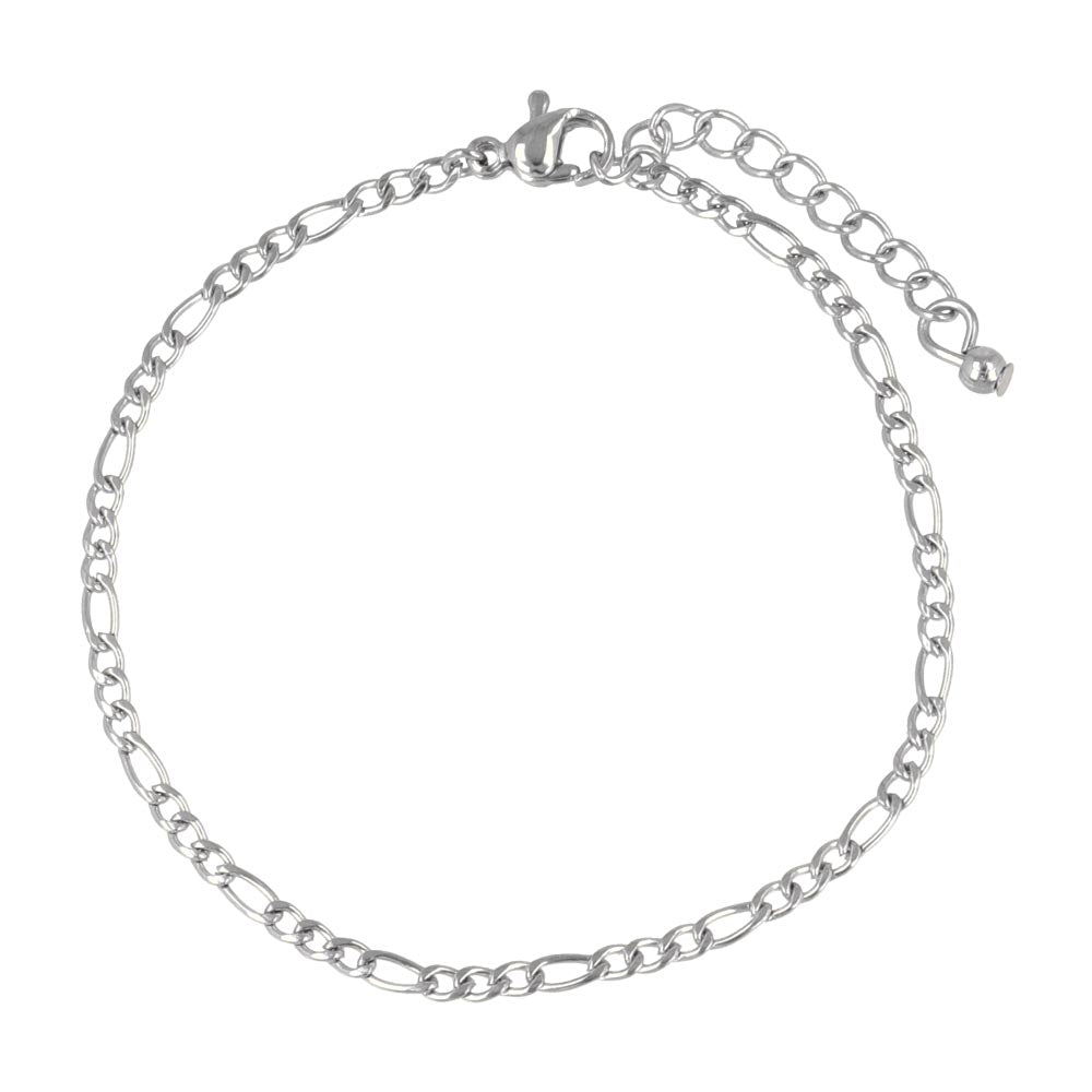 Figaro Chain SS Bracelet