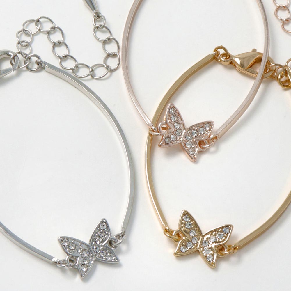 Butterfly sale bangle bracelet