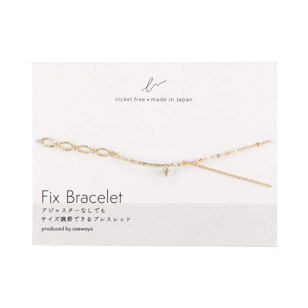 FIX Irregular Chain Stone Bracelet
