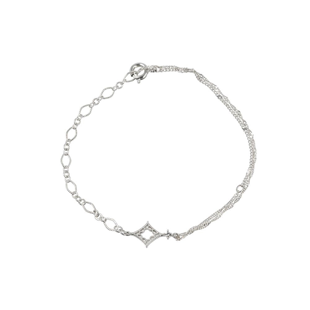 FIX Asymmetrical Chain Rhombus Bracelet