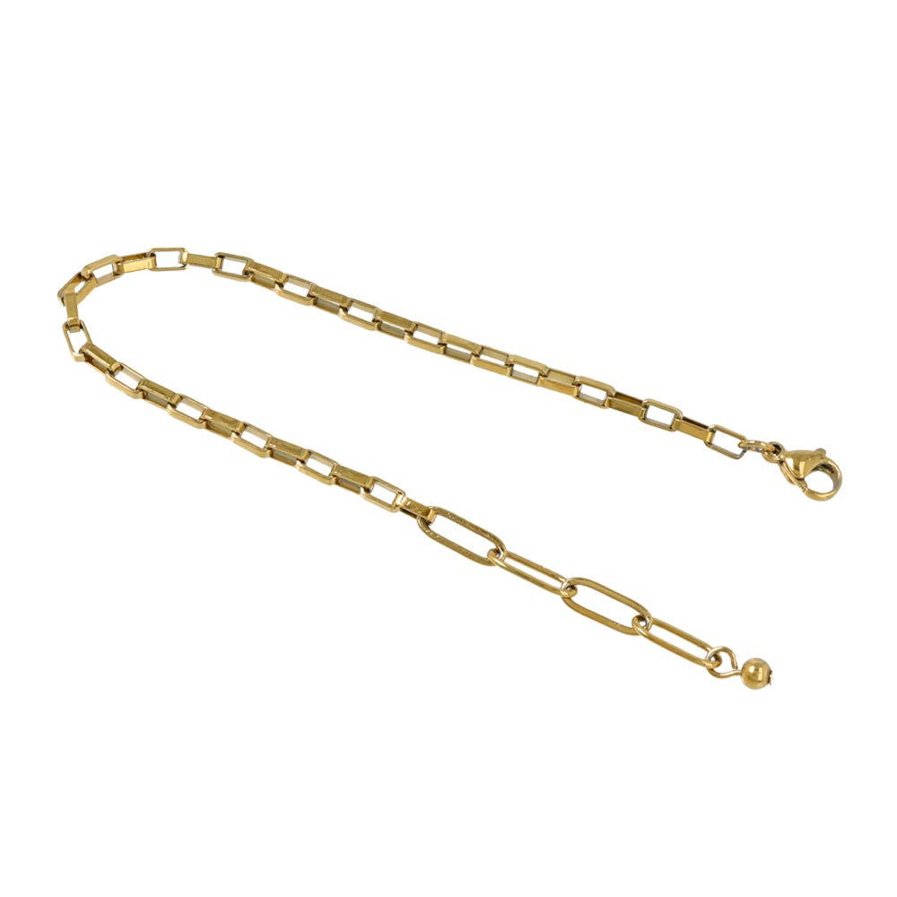 Rectangle Chain SS Bracelet