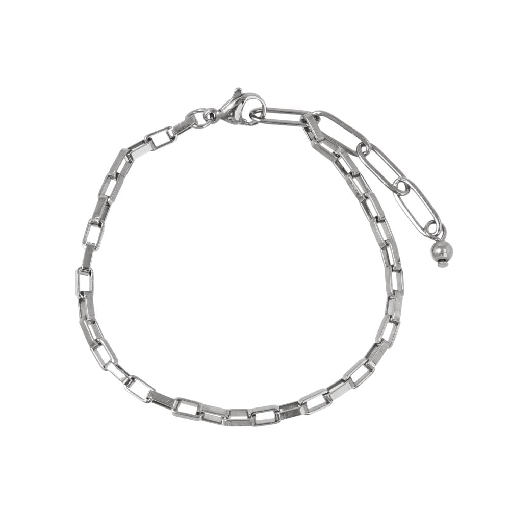 Rectangle Chain SS Bracelet