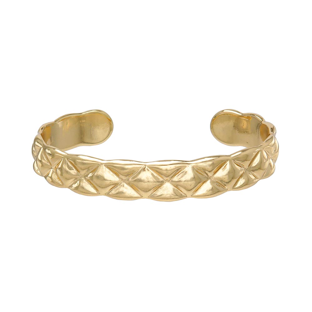 Quilted Metal Bangle