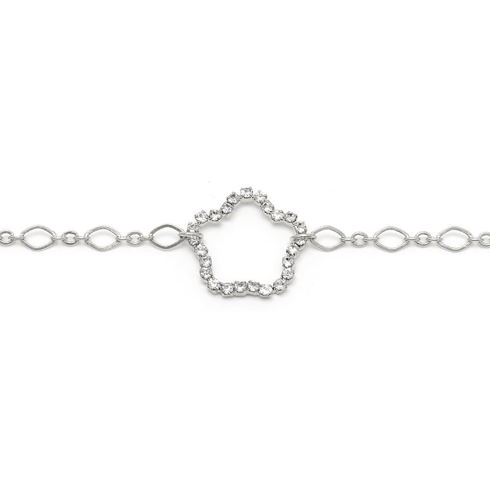 Jeweled Star Chain Bracelet