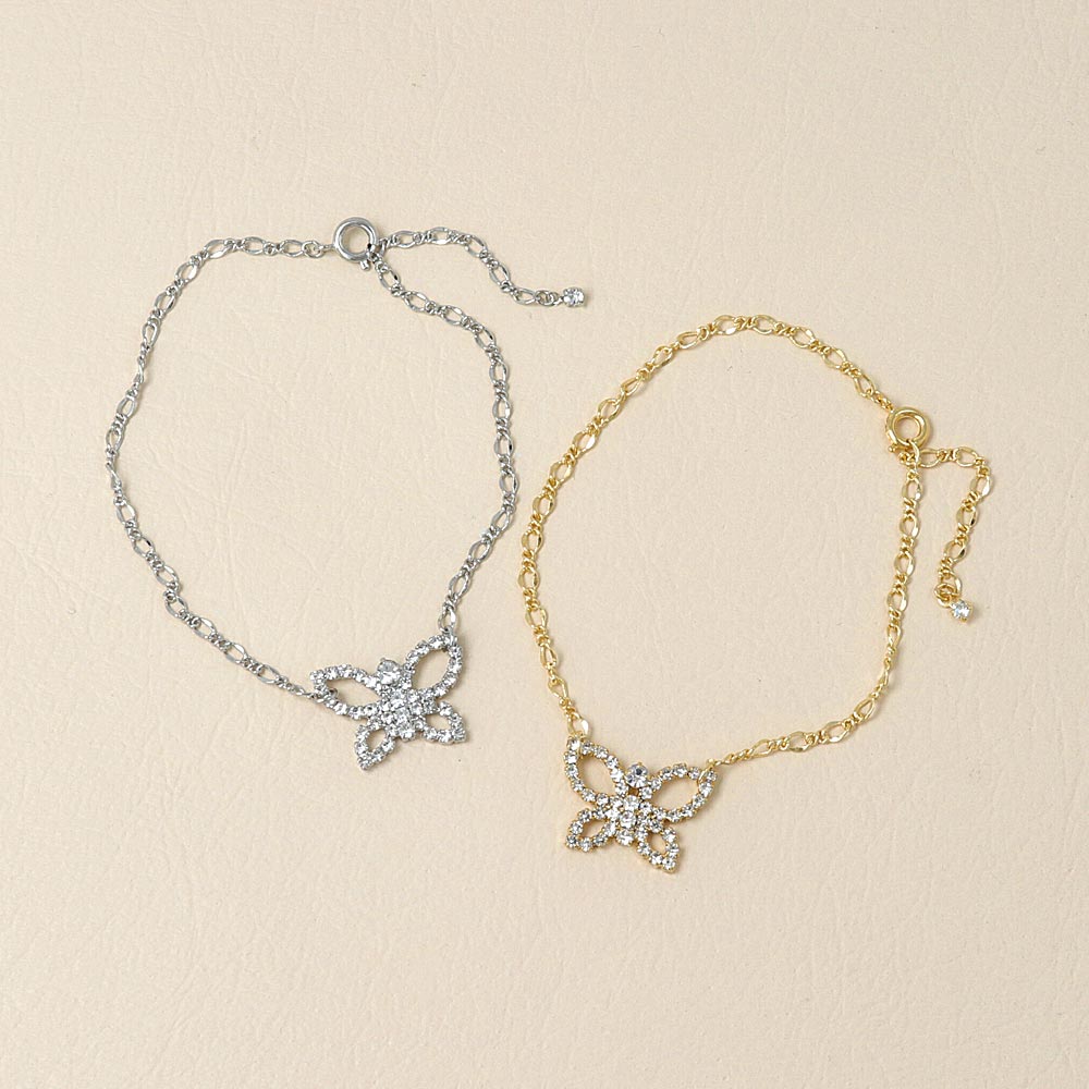 Butterfly chain sale bracelet