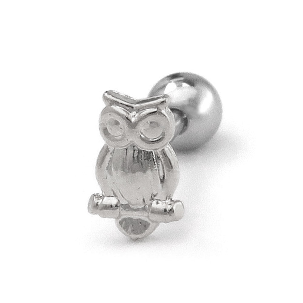 Owl Barbell Earring