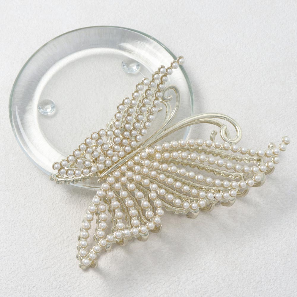 Pearly Butterfly Claw Clip - osewaya